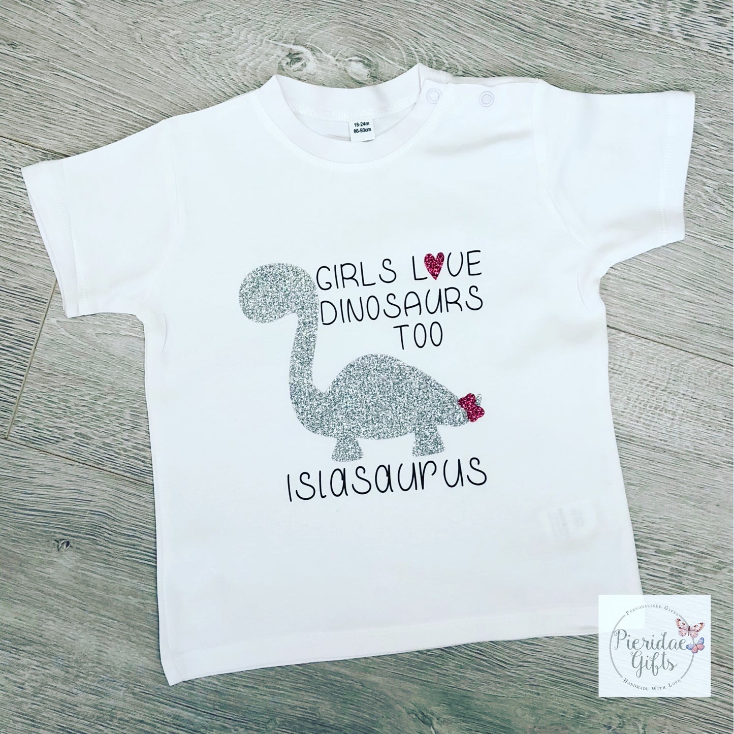 Girls love Dinosaurs too T Shirt