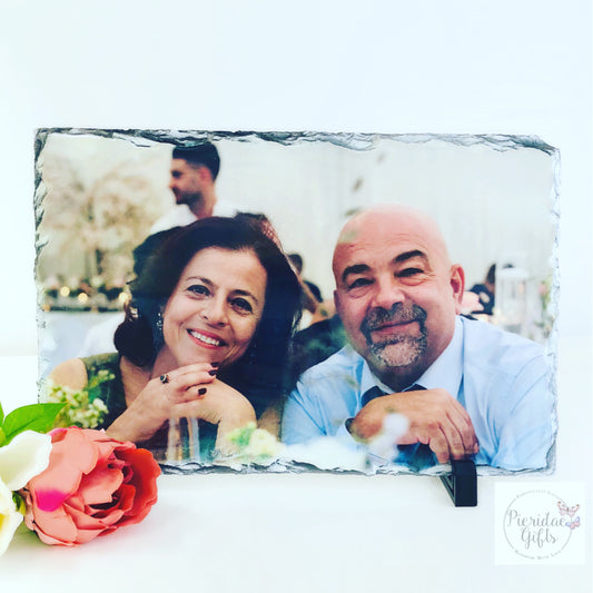 Personalised Photo Rock Slate 20x30 Rectangle Glossy