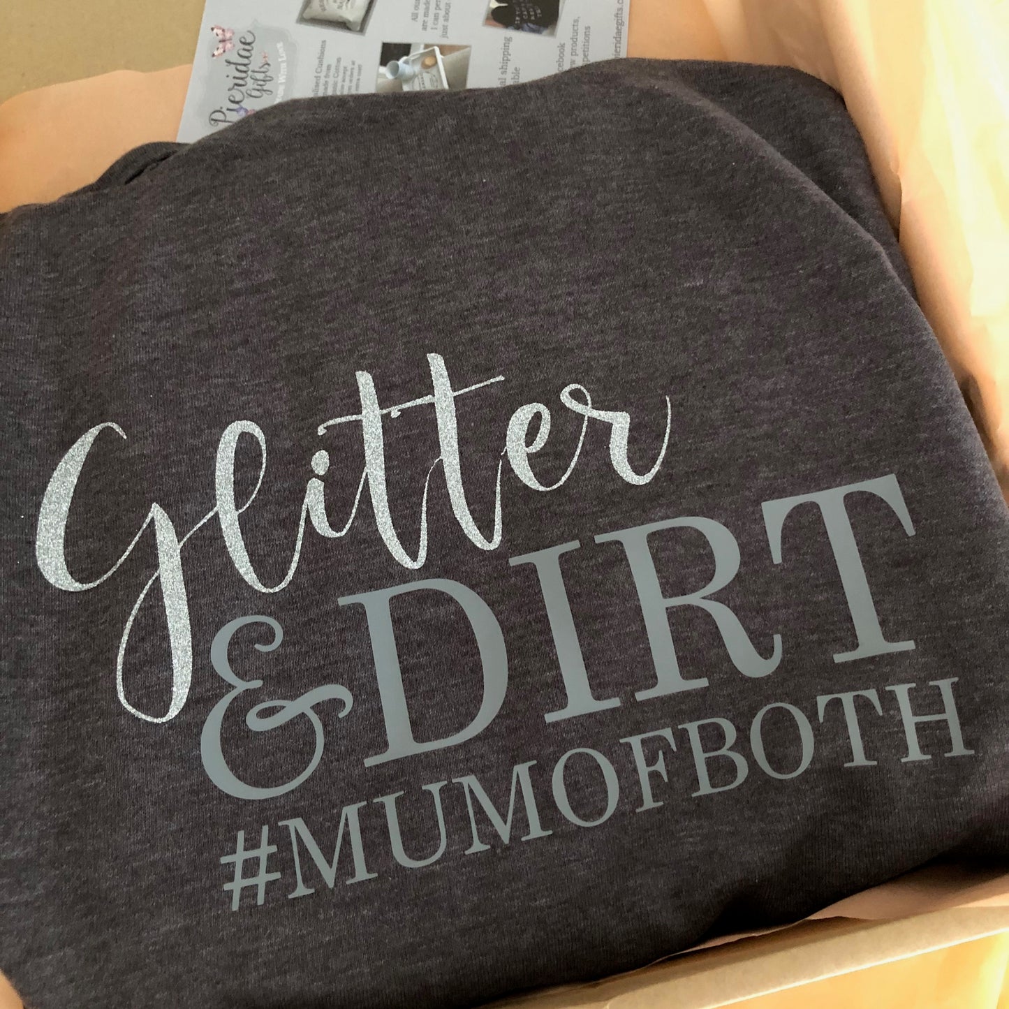 Glitter and Dirt Mum of Both Heavyweight Hoodie (other colours available)