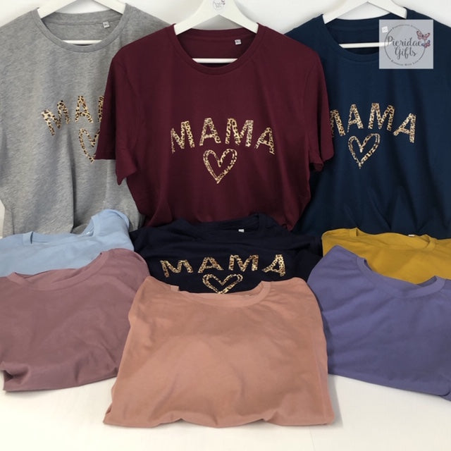 MAMA Leopard Print Tee (other colours available)