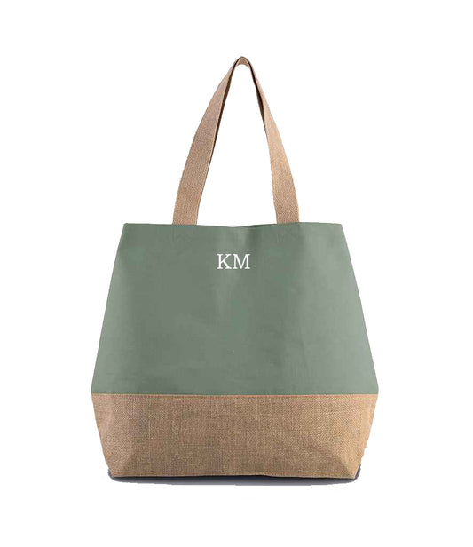 Personalised Luxury Shopper Jute Bag