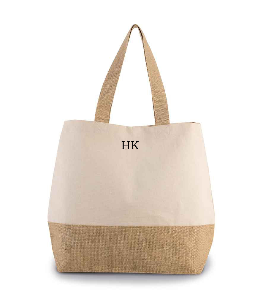 Personalised Luxury Shopper Jute Bag