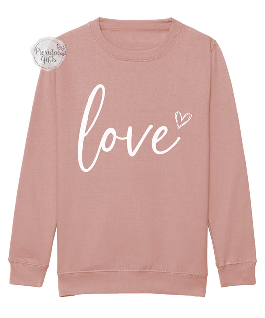 Love with Heart Children's Sweatshirt