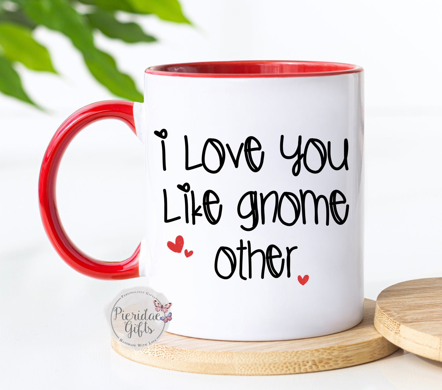 Personalised Valentines Gnome Mug