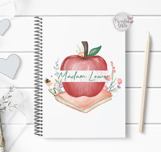 Spring Apple Personalised A5 Note Book