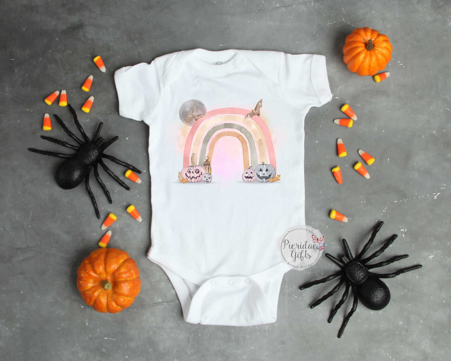 Halloween Rainbow Baby Vest