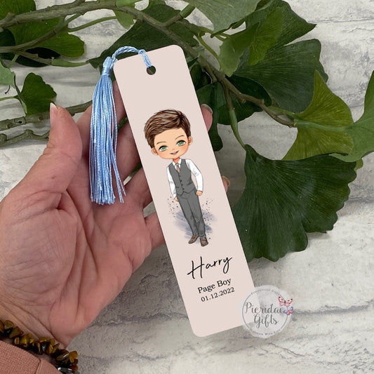 Personalised Page Boy Bookmark