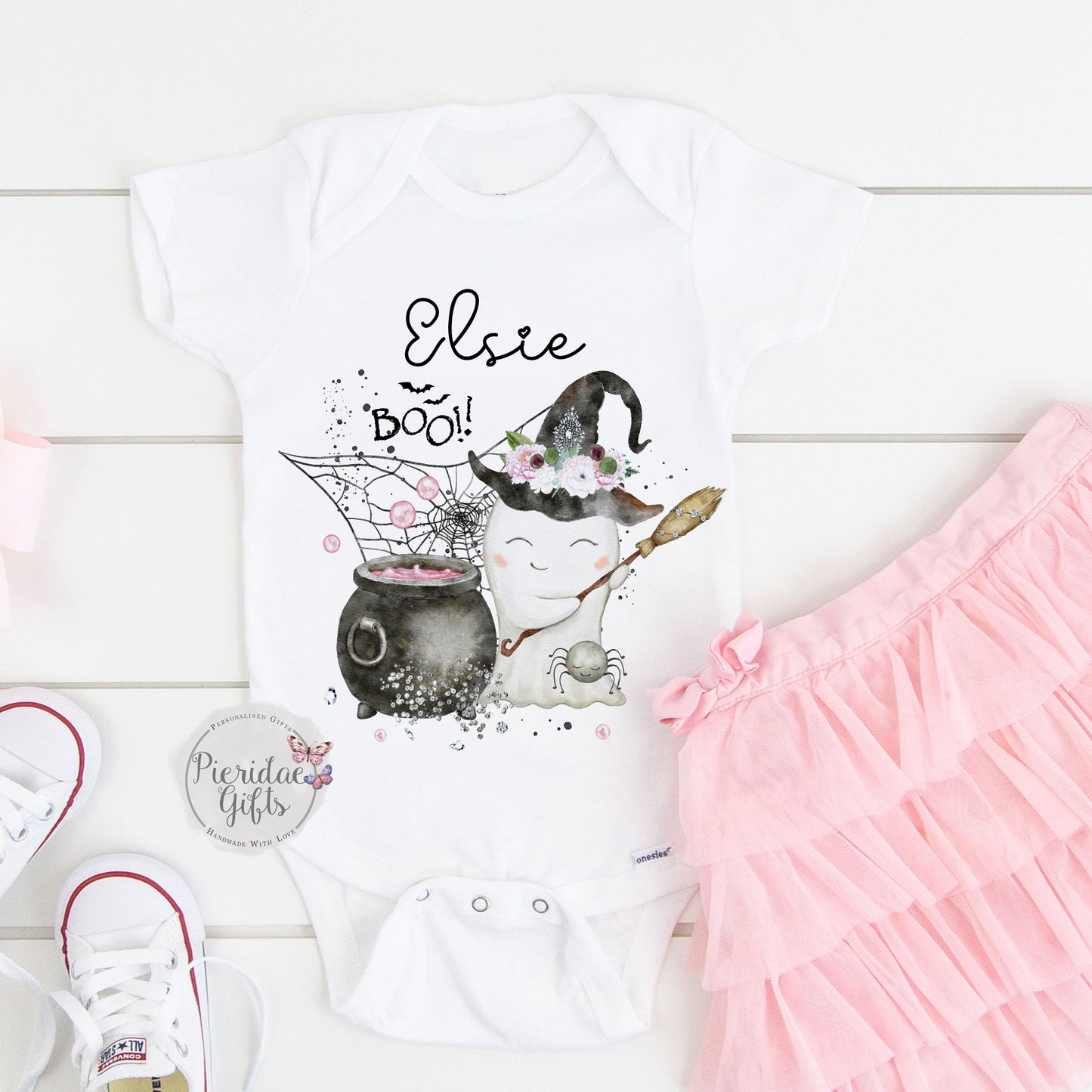 Halloween Pretty Ghost Baby Vest