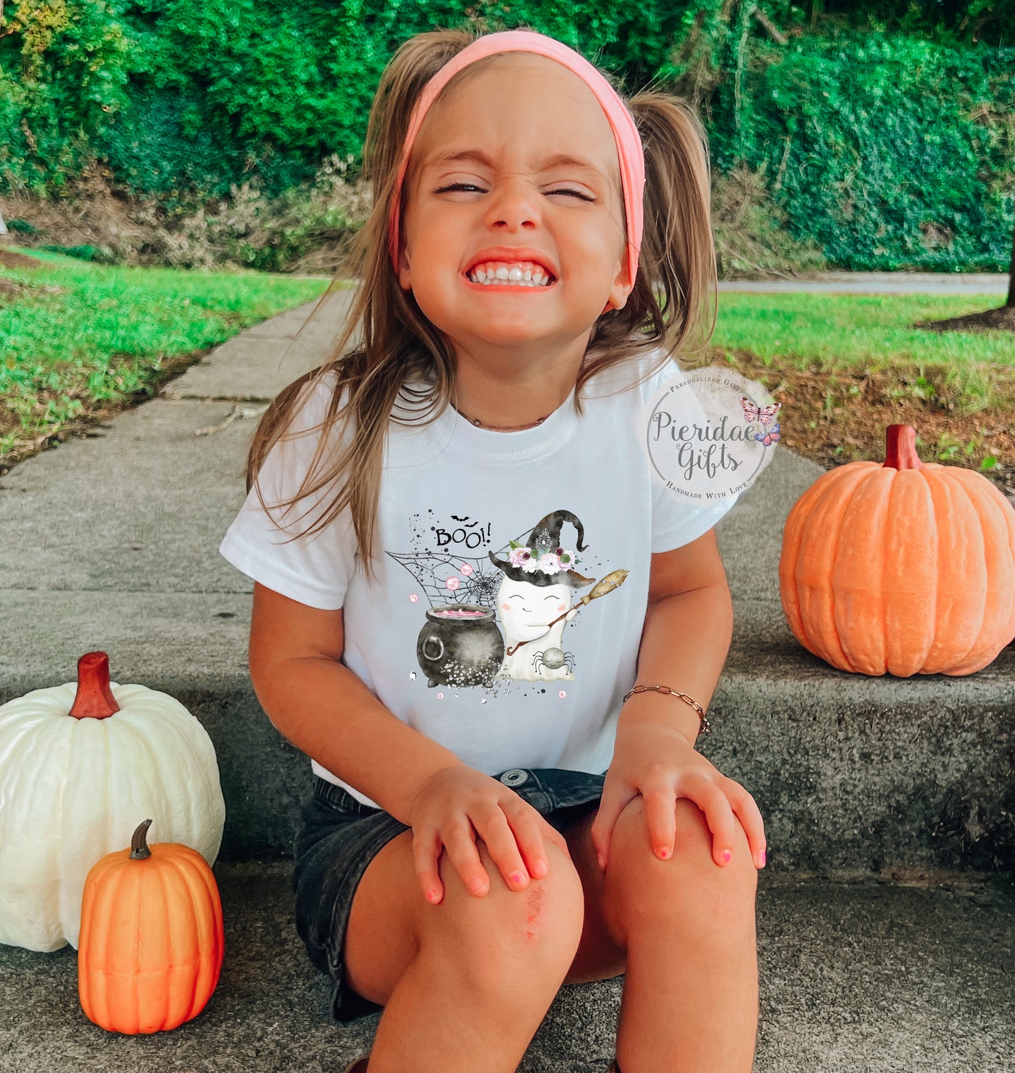 Halloween Pretty Ghost Kids T shirt