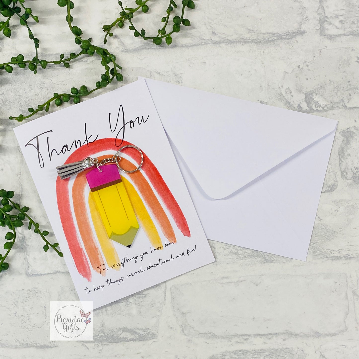 Teacher A5 Card and Keyring Gift Set
