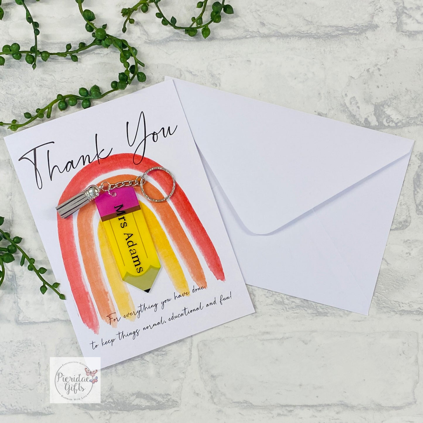 Teacher A5 Card and Keyring Gift Set