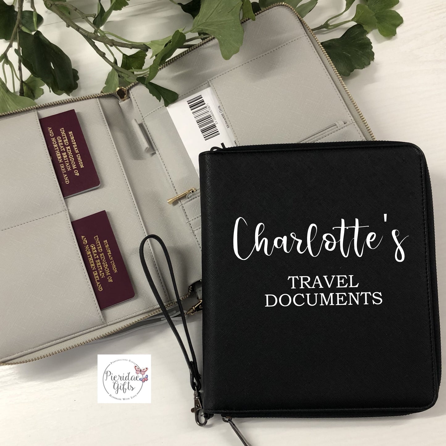 Personalised Boutique Travel Document Holder