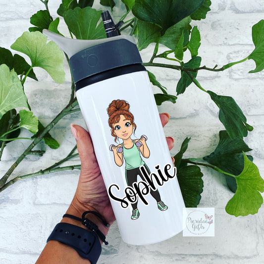 Personalised Character Weights Water Bottle