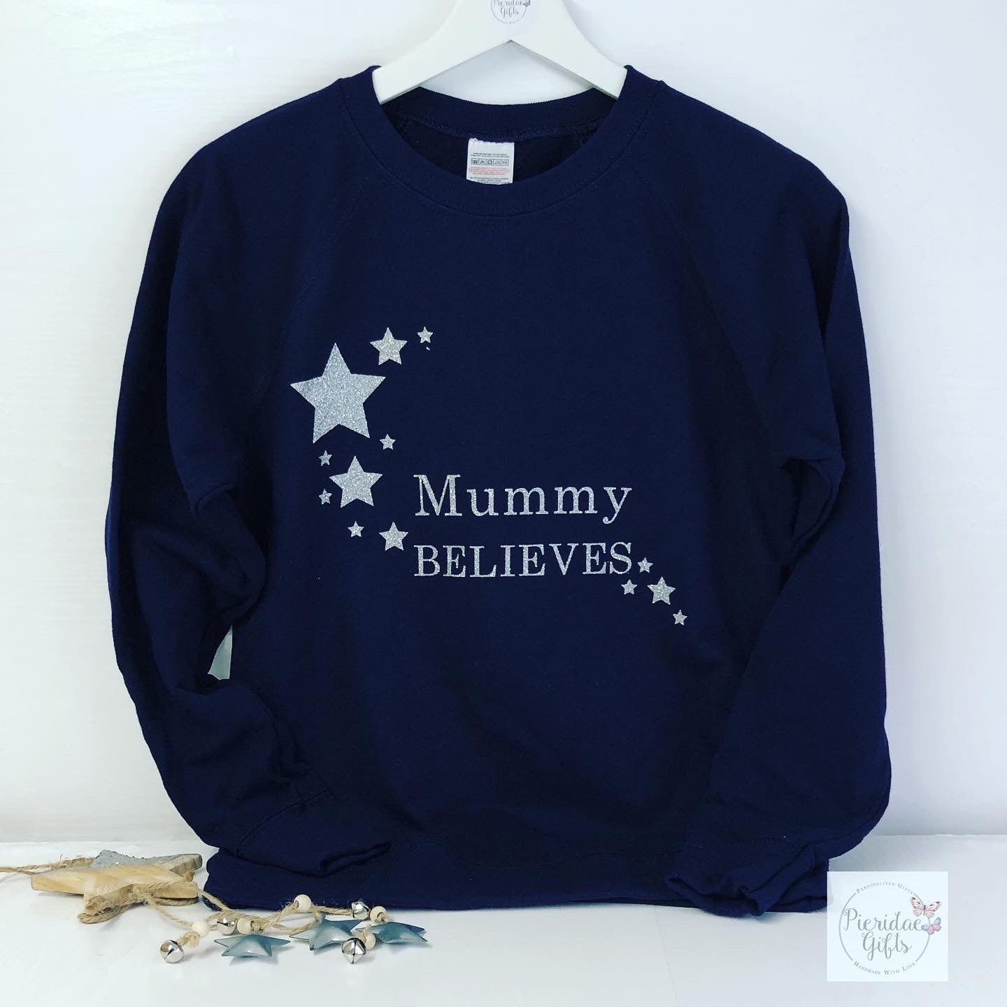 Personalised Believes Christmas ADULT MENS NAVY Jumper