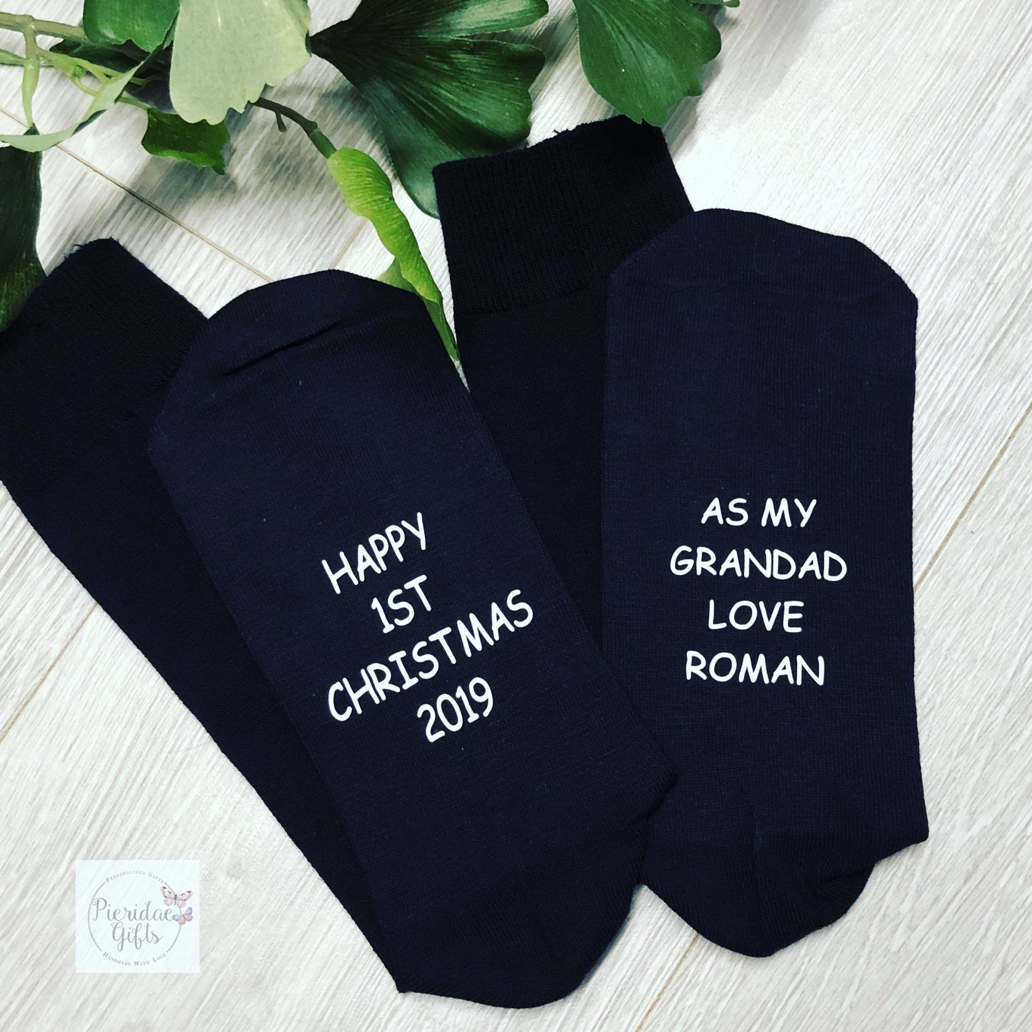 Personalised Happy 1st Christmas Socks
