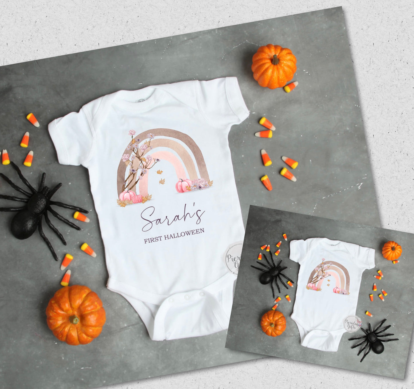 Halloween Rainbow Baby Vest