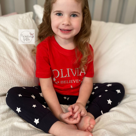 Personalised Christmas Believes Children's PJ
