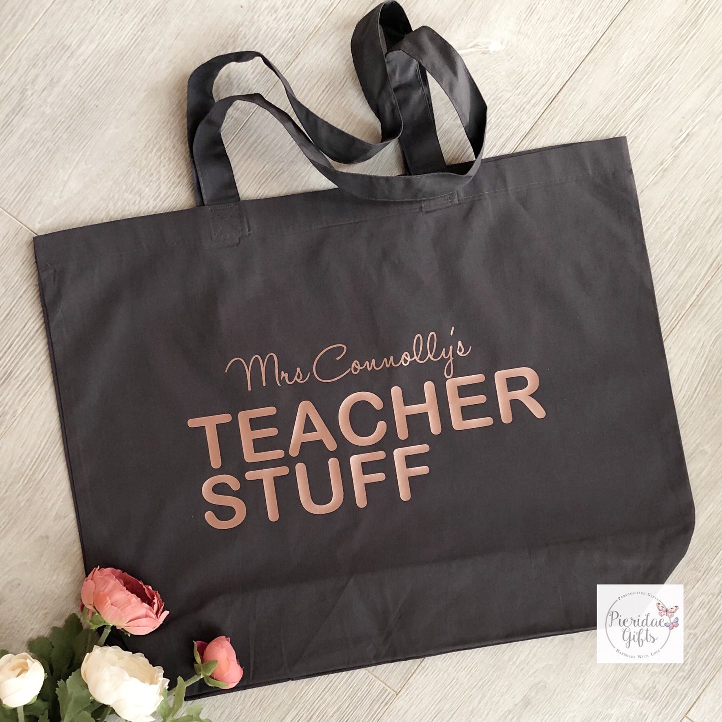 Personalised Teacher Stuff Maxi Tote Bag