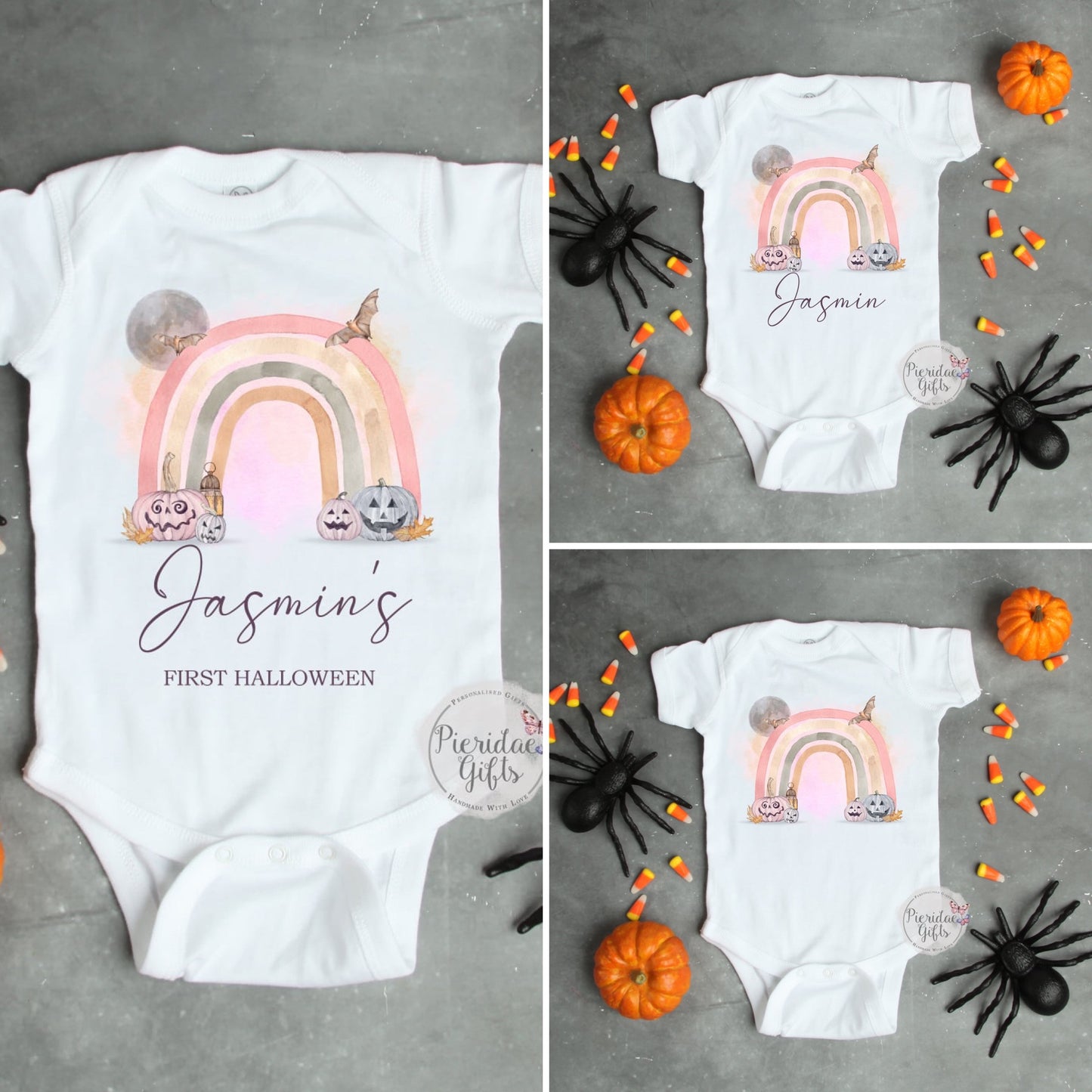 Halloween Rainbow Baby Vest