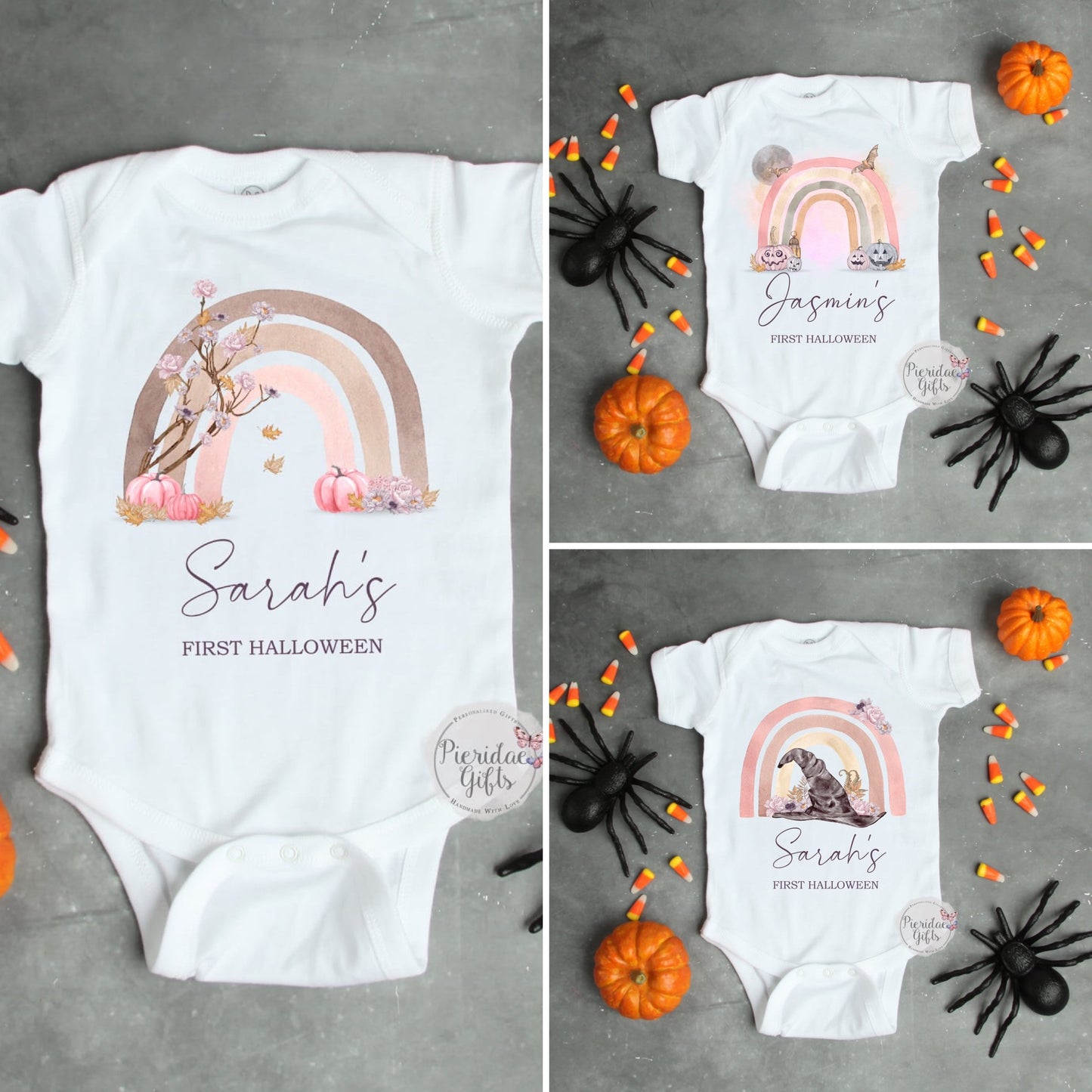 Halloween Rainbow Baby Vest