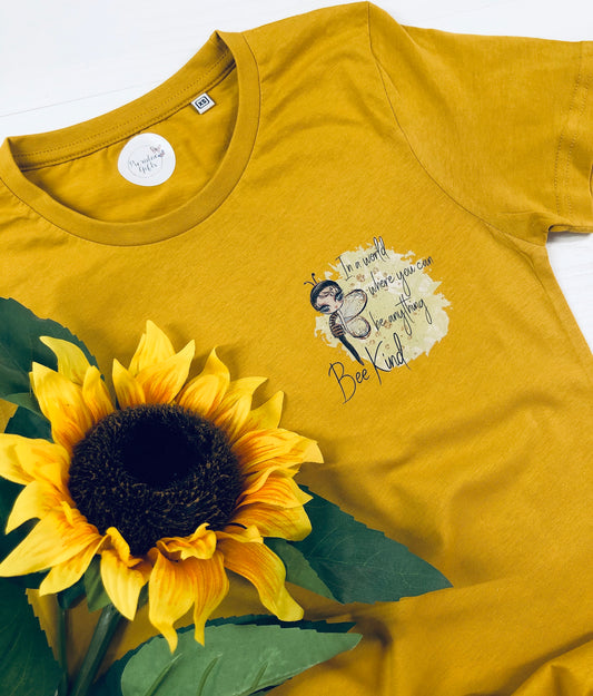 In a world where you can be anything, BEE KIND Adult Tee