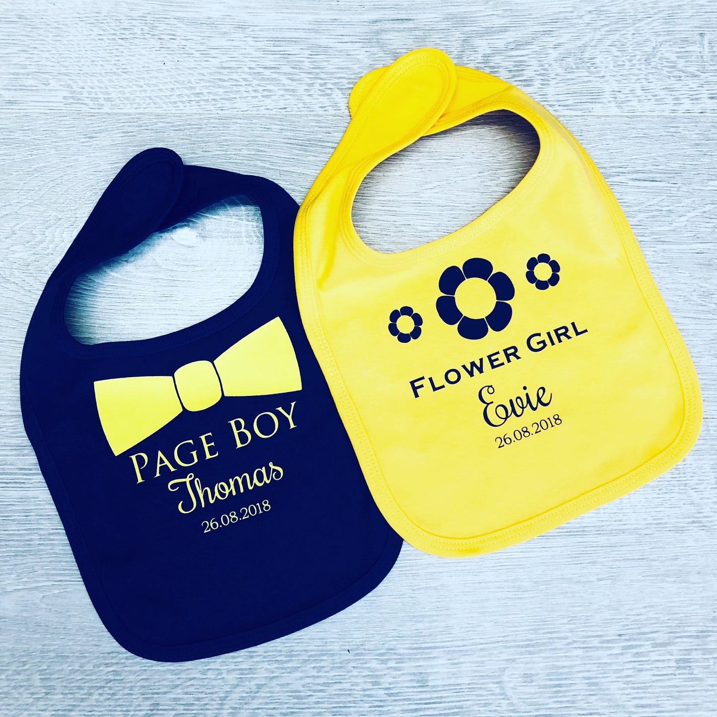 Personalised Page Boy Bib (different colours available)