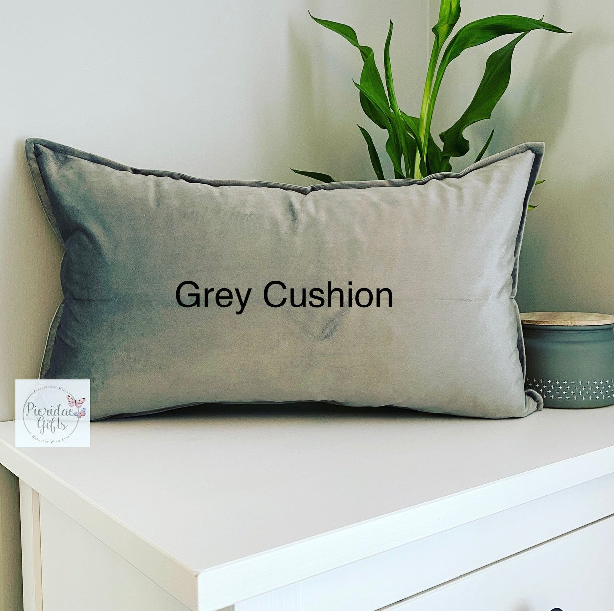 Velvet Rectangle Cushion (Pink or Grey)
