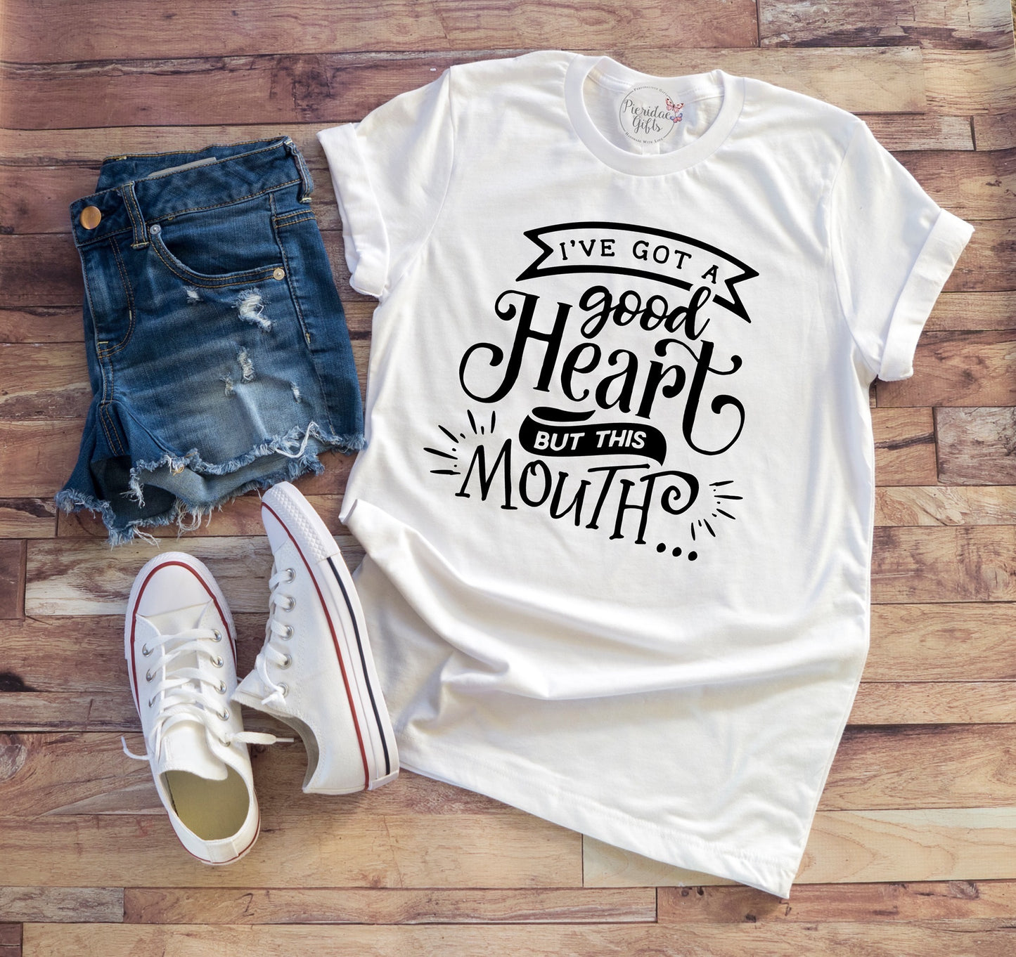 I’ve got a good heart but this mouth Adult Tee