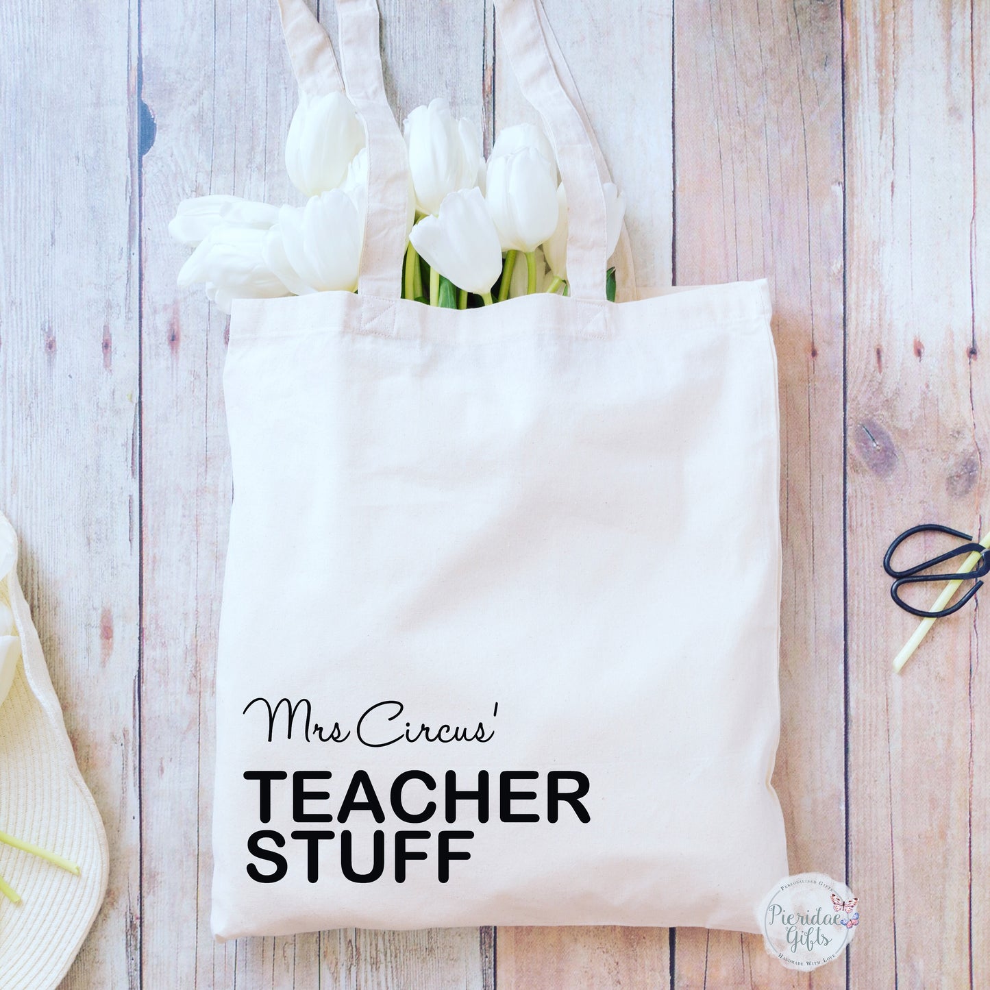 Personalised Teacher Stuff Tote Bag
