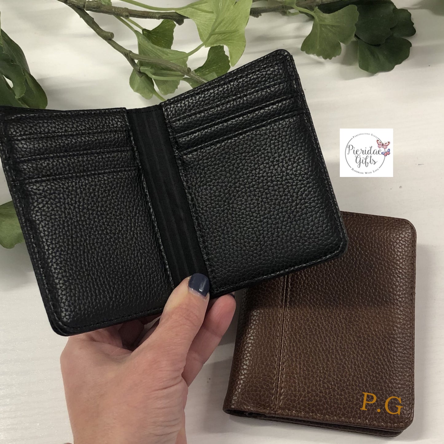 Personalised Men's Leather Look Wallet